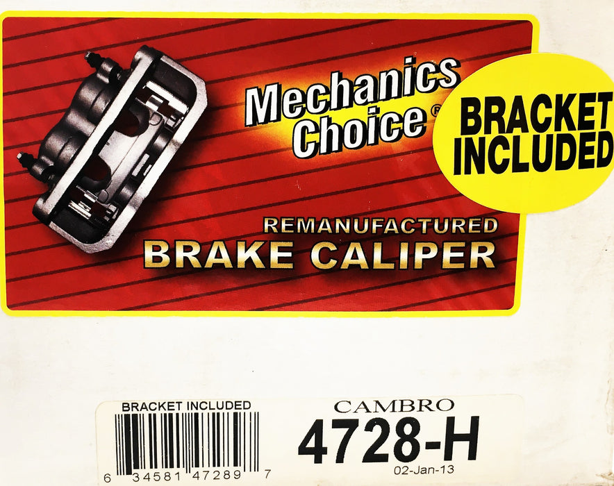 Mechanic's Choice Cambro Brake Caliper 4728-H REMANUFACTURED