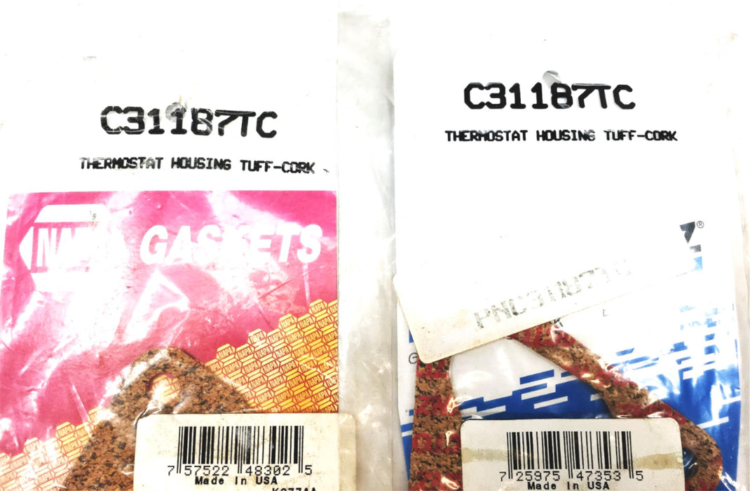 Napa Tuff-Cork Thermostat Housing Gasket C31187TC [Lot of 3] NOS