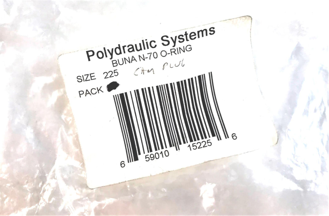 POLYDRAULIC SYSTEMS O-RING BUNA N-70 SIZE 225 [LOT OF 23] BUNAN-70225 NOS