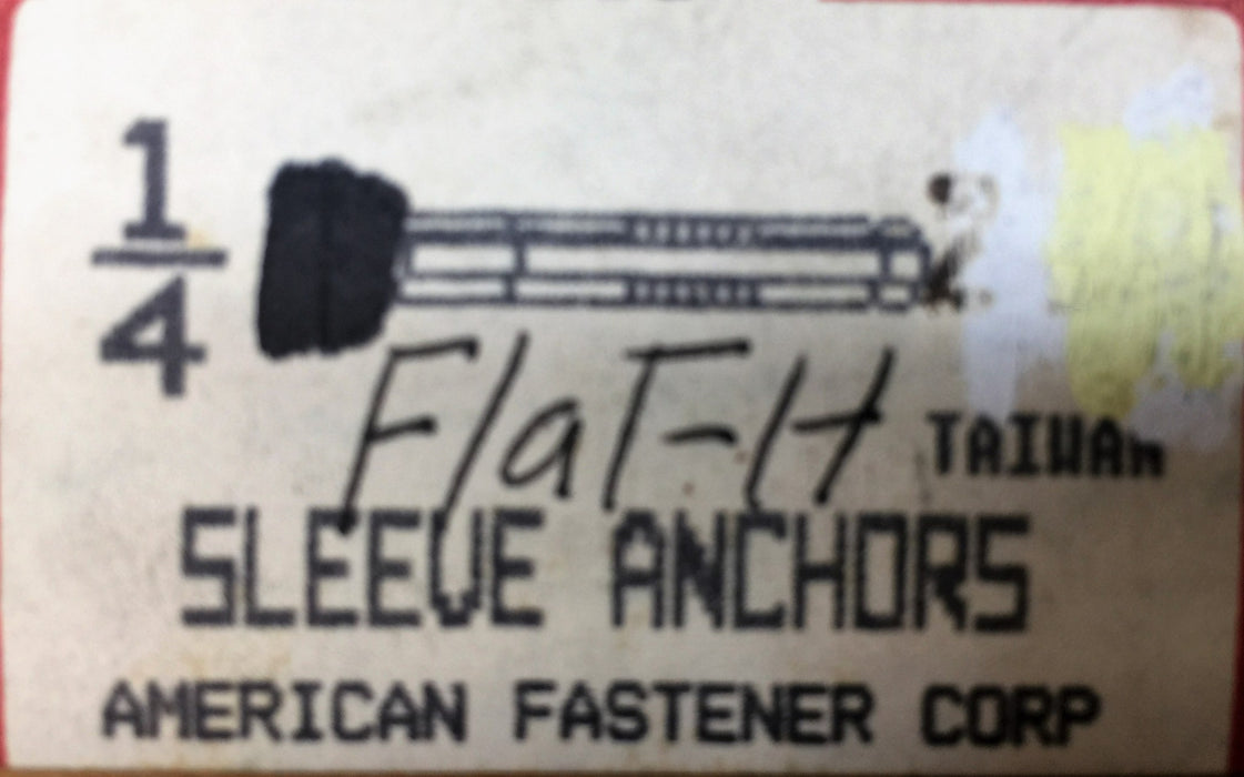 American Fastener 1/4 x 2" Sleeve Anchor (144pcs) 5325-72 NOS