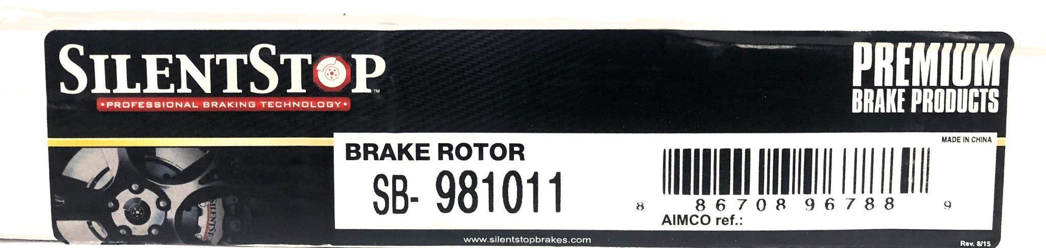 Silent Stop Front Brake Disc Rotor SB-981011 NOS