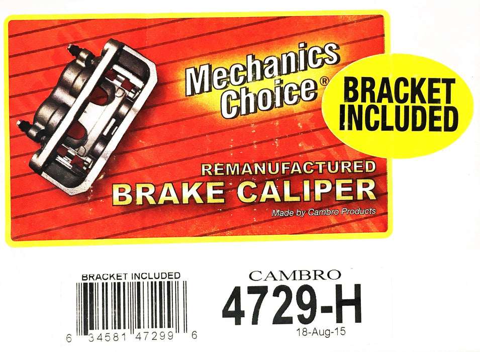 Mechanic's Choice Cambro Brake Caliper 4729-H REMANUFACTURED
