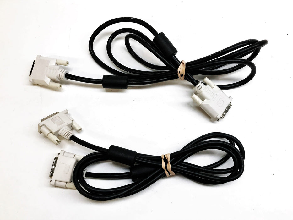 Unbranded 19-pin DVI Male Cable, 6 Feet, 405520-001 DC198A-AOK [Lot of 2] USED