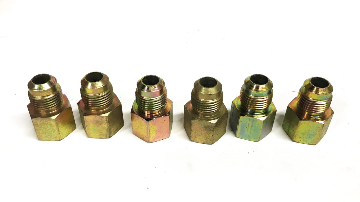 Unbranded Brass Male to Female  3/4 Inch Flared Gas Fitting [Lot of 6] NOS