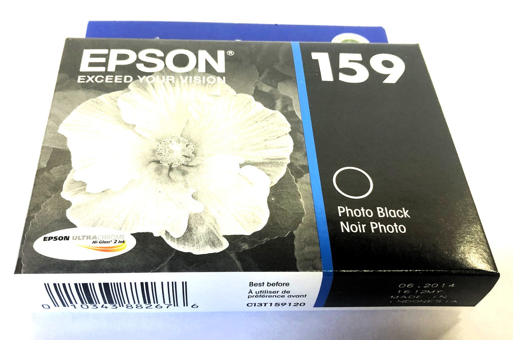 Epson 159 Photo Black Ink Cartridge T159120 [Lot of 3] NOS