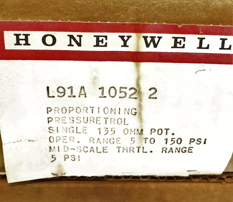 Honeywell Pressuretrol Assembly L91A-1052-2 NOS