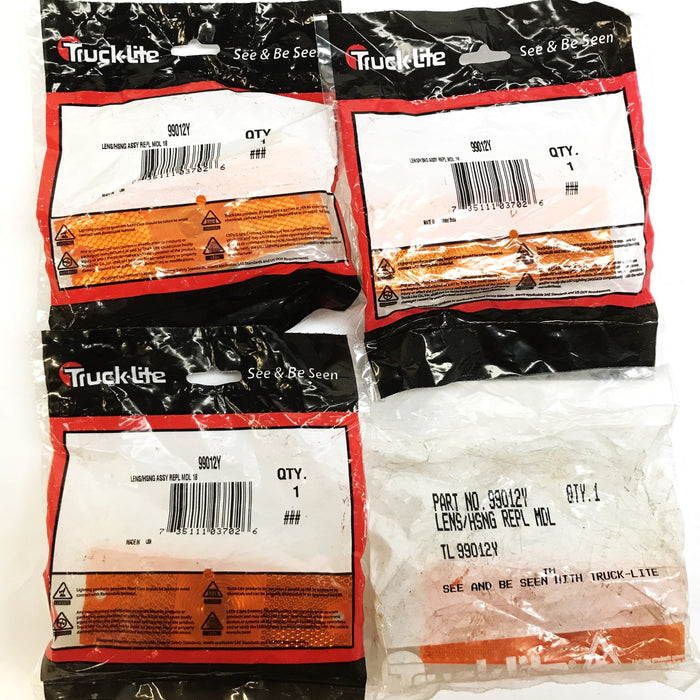 Truck-Lite Amber Marker Light Lens 99012Y [Lot of 4] NOS