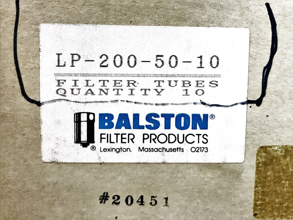 Balston LP 200 Filter Cartridge Sealed Tube LP200-50-10 NOS