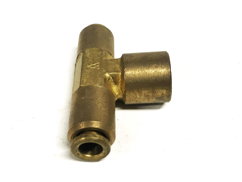 Unbranded Brass 3-Way Brass Tee 7/16 Female to 1/4 Slip Lock [Lot of 7] NOS