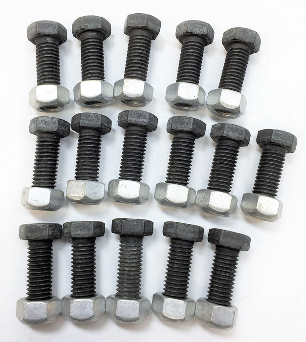 UNBRANDED Hex Cap 1.5" Bolt and Nut 23-1317175-108/23-09440-150 [Lot of 16] NOS