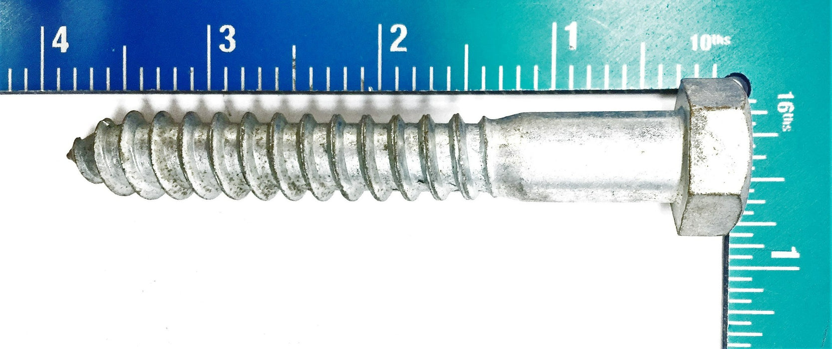 FBI Supply 1/2 x 3-1/2" Hex Lag Screw Zinc Plated 5305-377 (25pcs) NOS