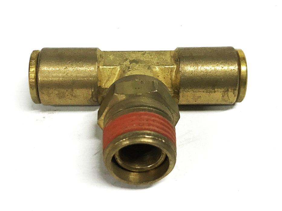 Unbranded Brass 3-Way Brass Tee 5-8 Male to 3/8 Slip Lock [Lot of 6] NOS