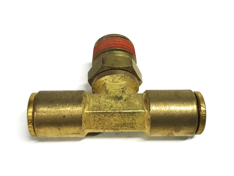 Unbranded Brass 3-Way Brass Tee 5-8 Male to 3/8 Slip Lock [Lot of 6] NOS