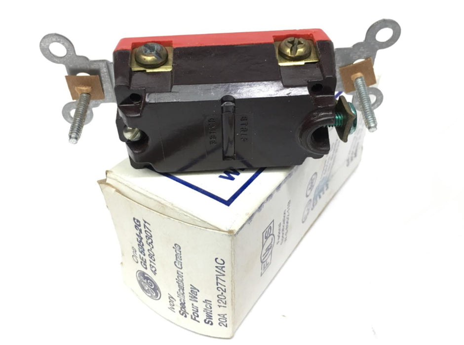 General Electric 5954-2G 120/277V, 20 A Toggle Light Switch NOS