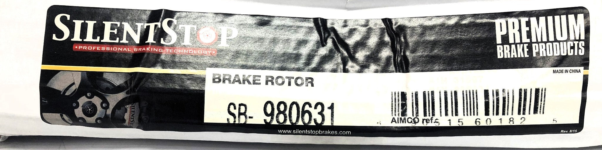 Silent Stop DuraGo Rear Brake Disc Rotor SB-980631 (BR900568) NOS