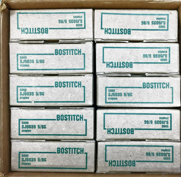 Bostitch Staples SJ5035 5/8G Case (10 Boxes) NOS