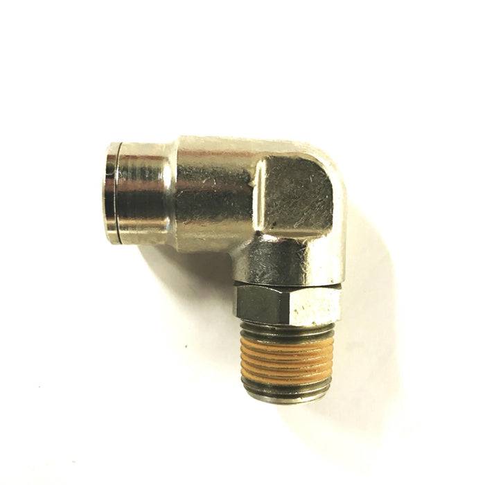Unbranded 3/8 inch Nipple to 1/2 inch Quick Lock Elbow [Lot of 9] NOS
