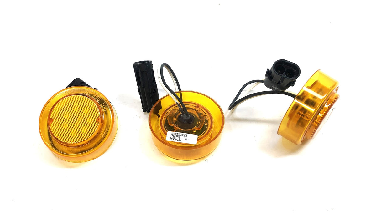 Dialight 2.5" Round 13.5 Volt LED Amber Marker Light 17001AB [Lot of 3] NOS
