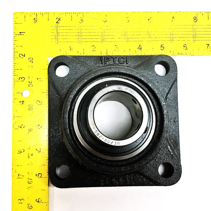PTC 4-Bolt Square Flange Mount Bearing UC209-28G NOS