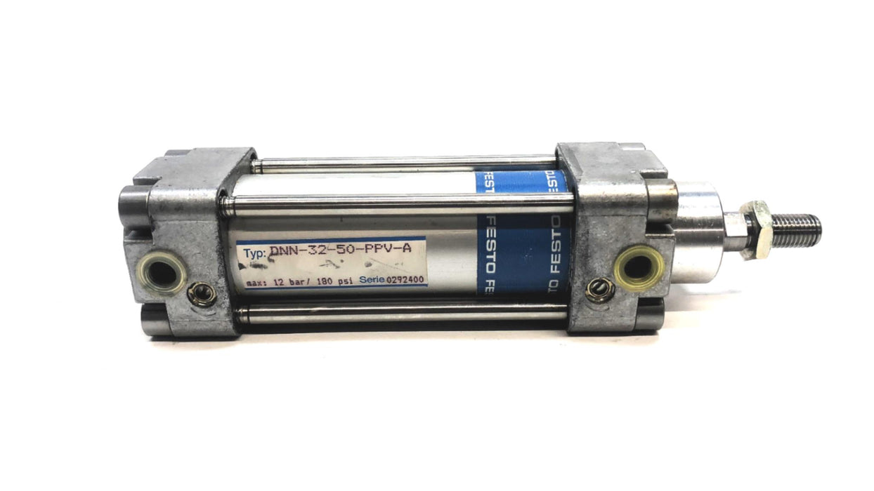 Festo 12 Bar / 180 PSI Pmax Pneumatic Cylinder DNN-32-50-PPV-A NOS