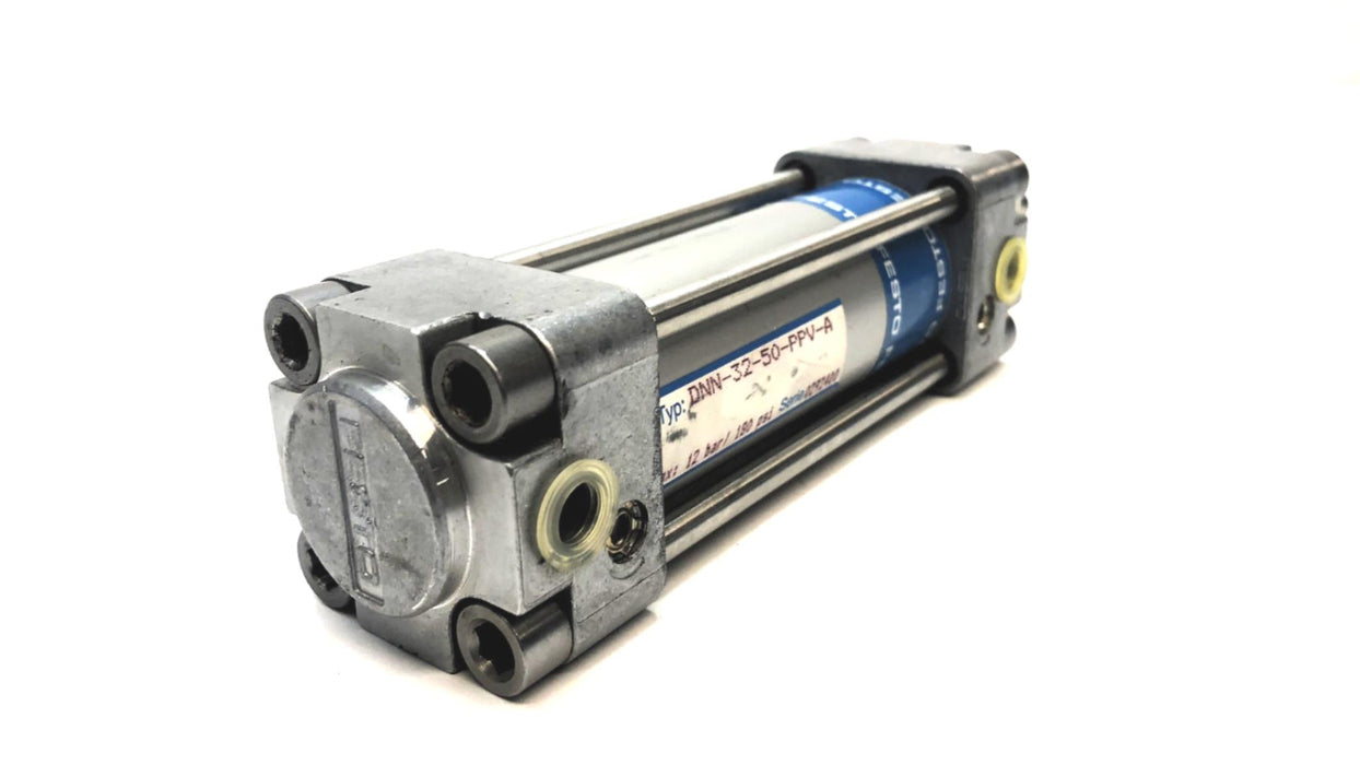 Festo 12 Bar / 180 PSI Pmax Pneumatic Cylinder DNN-32-50-PPV-A NOS