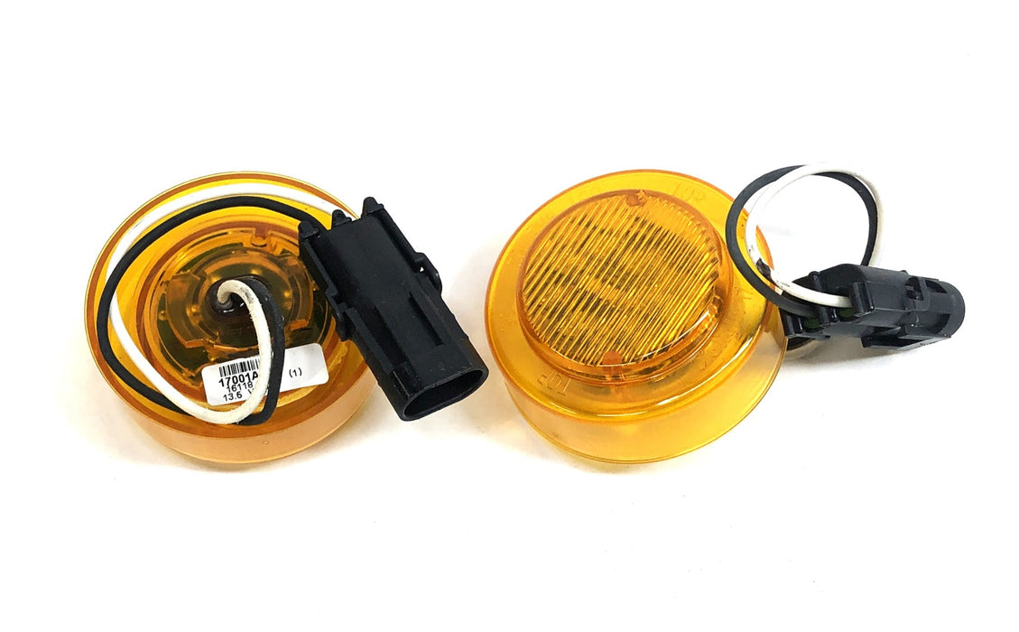 Dialight 2.5" Round 13.5 Volt LED Amber Marker Light 17001AB [Lot of 2] NOS