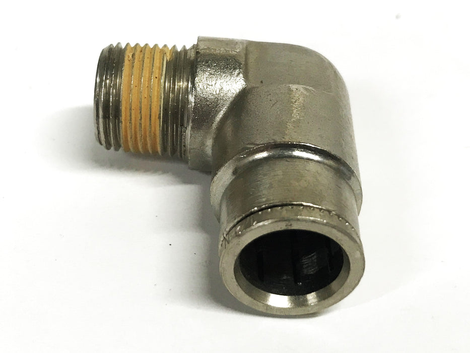 Unbranded 3/8 inch Nipple to 1/2 inch Quick Lock Elbow [Lot of 9] NOS