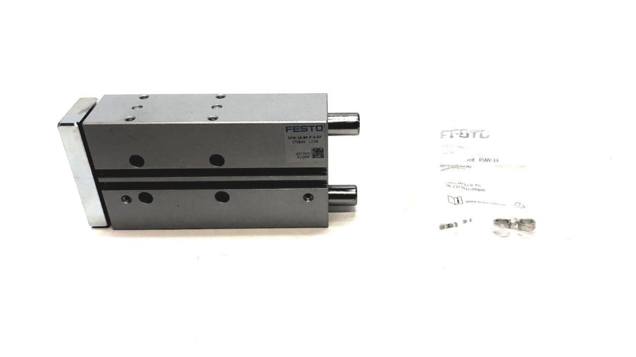 Festo Guided Drive Pneumatic Cylinder DFM-16-80-P-A-GF (170838) NOS