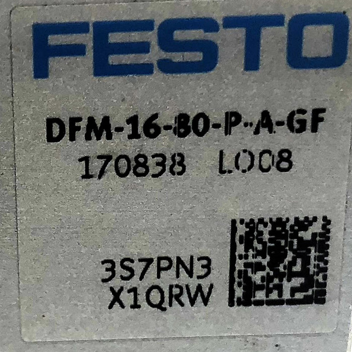 Festo Guided Drive Pneumatic Cylinder DFM-16-80-P-A-GF (170838) NOS