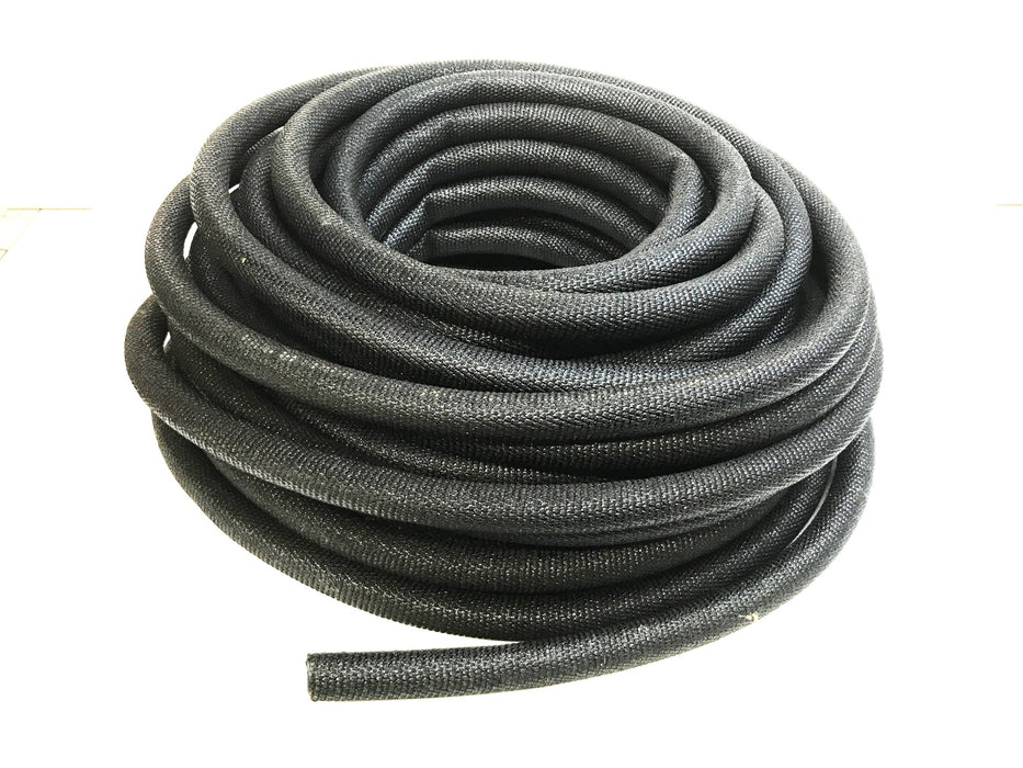 Fibre Loom 5/8" Hose, Black, 60 Foot Roll 769807 NOS