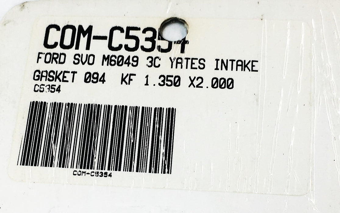 Yates M6049 3C Intake Gasket For Ford SVO C5354 NOS