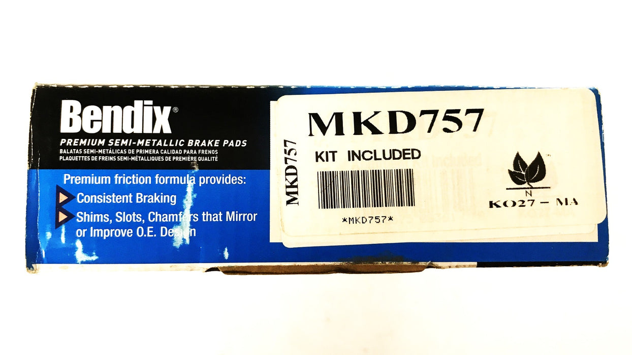Bendix Premium Semi-Metallic Brake Pad Set MKD757 NOS