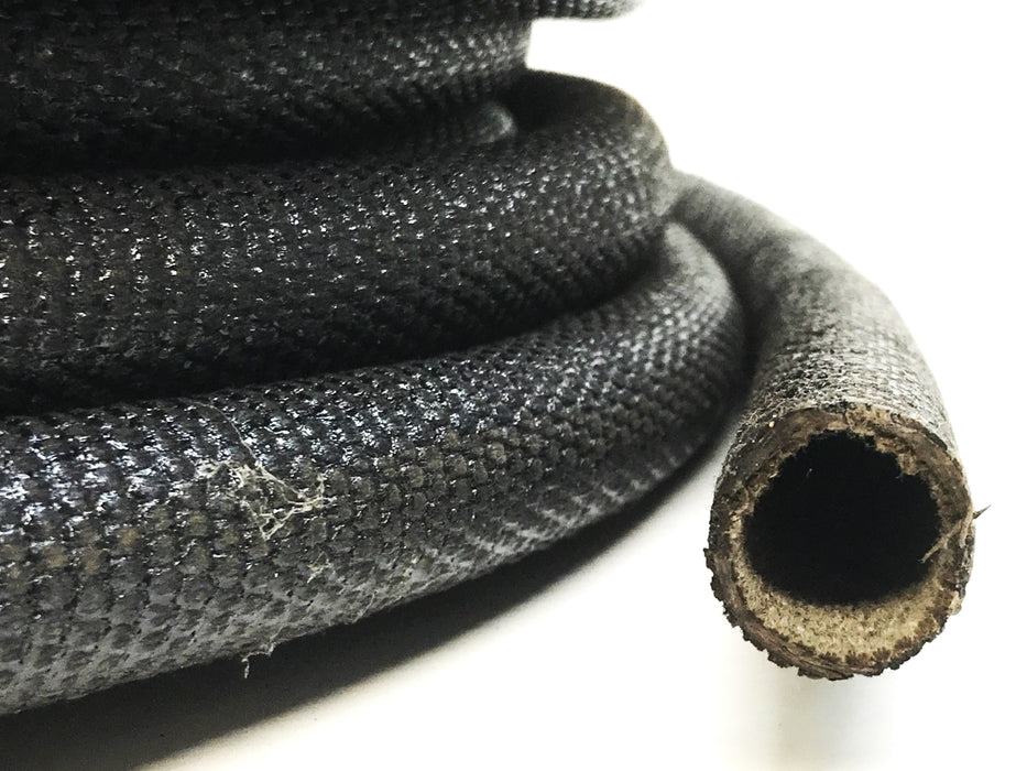 Fibre Loom 5/8" Hose, Black, 90 Foot Roll 769807 NOS