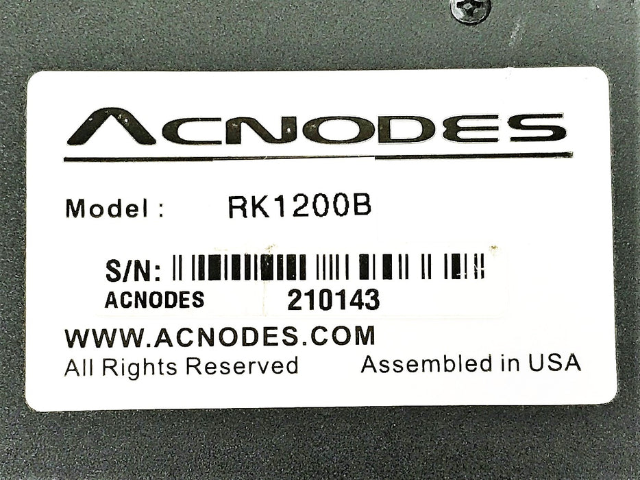Acnodes Lockable Rackmount Keyboard Drawer w/ Keyboard RK1200B USED