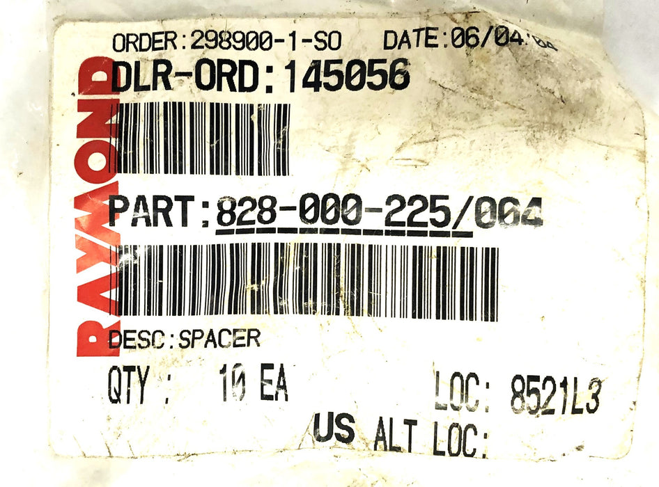 Raymond Spacer 828-000-225/004 [Lot of 10] NOS