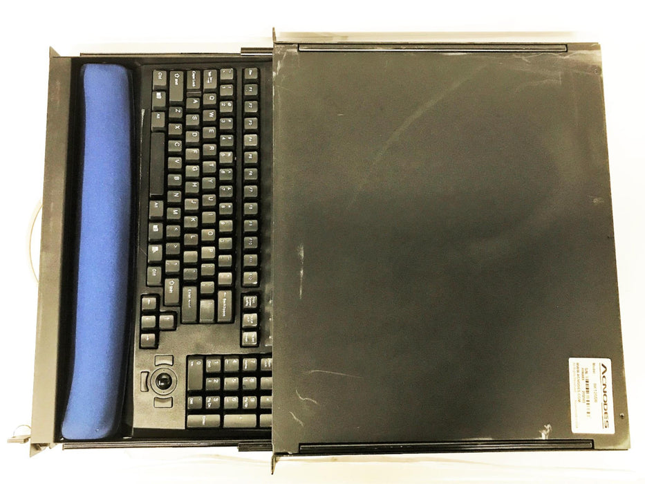 Acnodes Lockable Rackmount Keyboard Drawer w/ Keyboard RK1200B USED