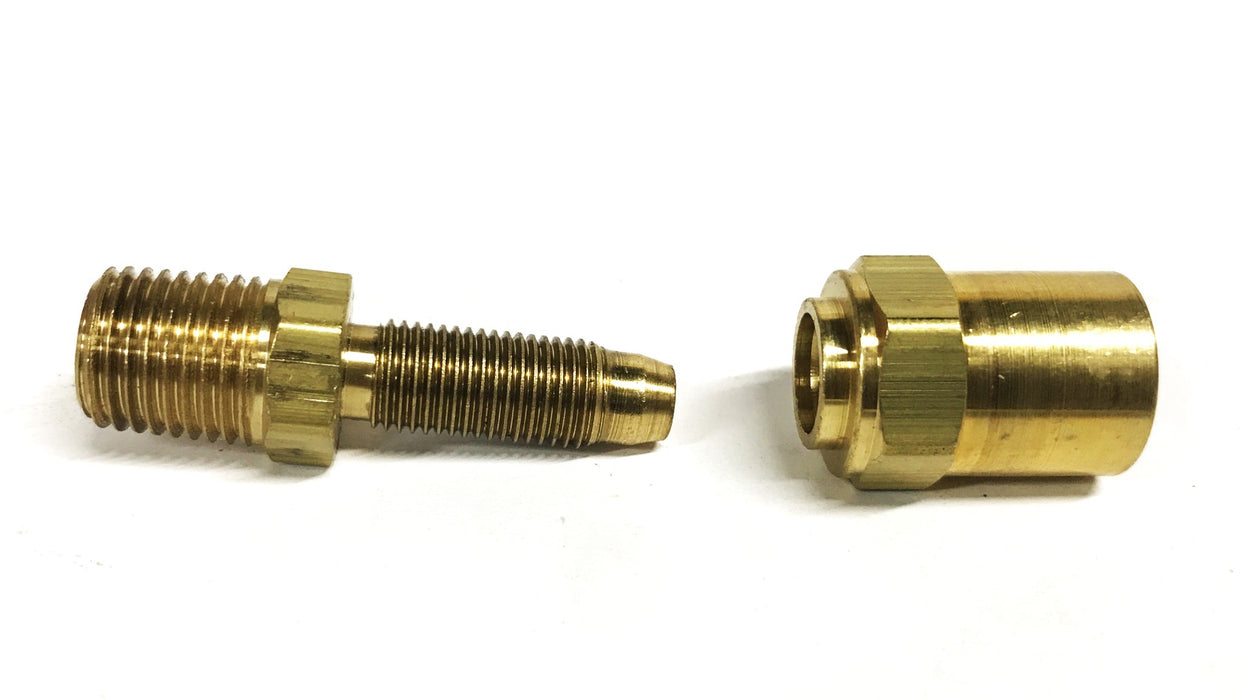 Dixon Brass Hose Fitting 1/4 inch Male x 1/2 Female DX1834084K [Lot of 13] NOS