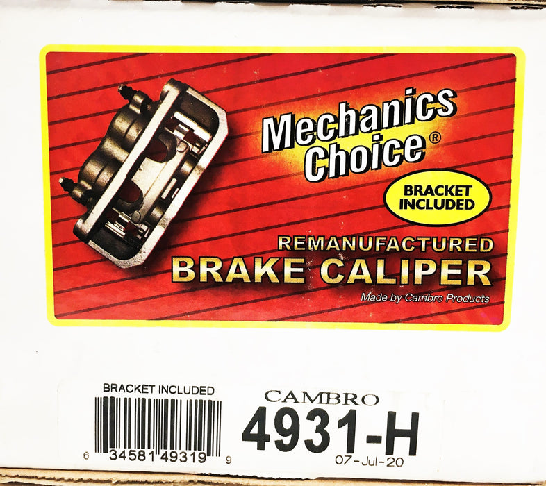 Mechanic's Choice Cambro Brake Caliper 4931-H REMANUFACTURED