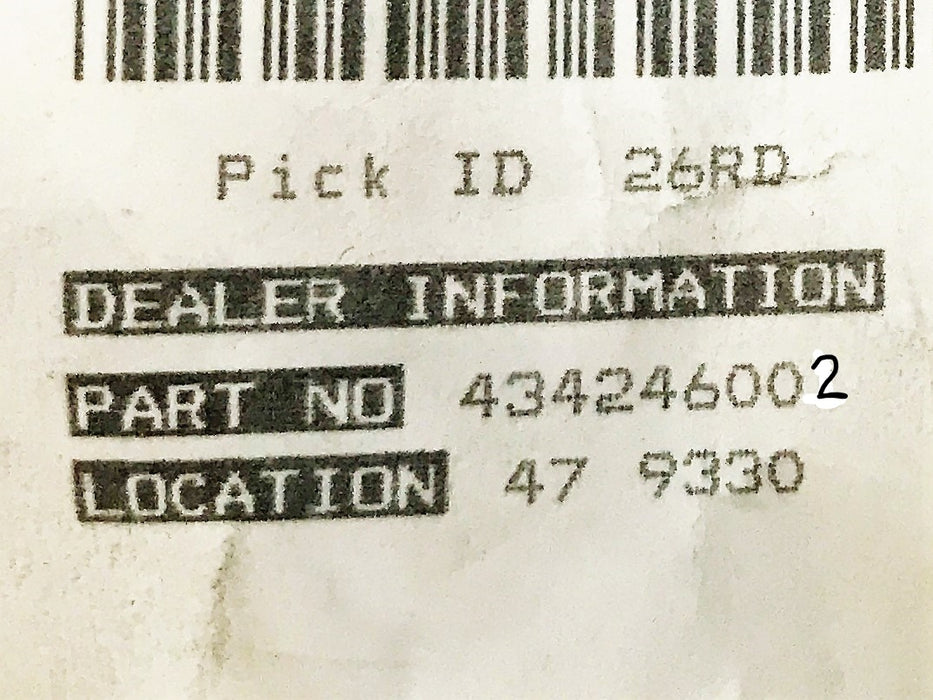 International/Navistar Trim W/P Corner SS/VG/IS/RS L 434246002 NOS
