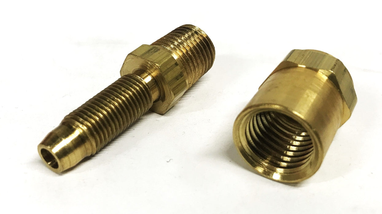 Dixon Brass Hose Fitting 1/4 inch Male x 1/2 Female DX1834084K [Lot of 13] NOS