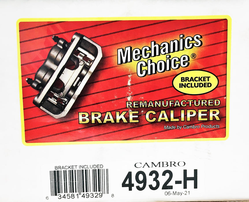 Mechanic's Choice Cambro Brake Caliper 4932-H REMANUFACTURED