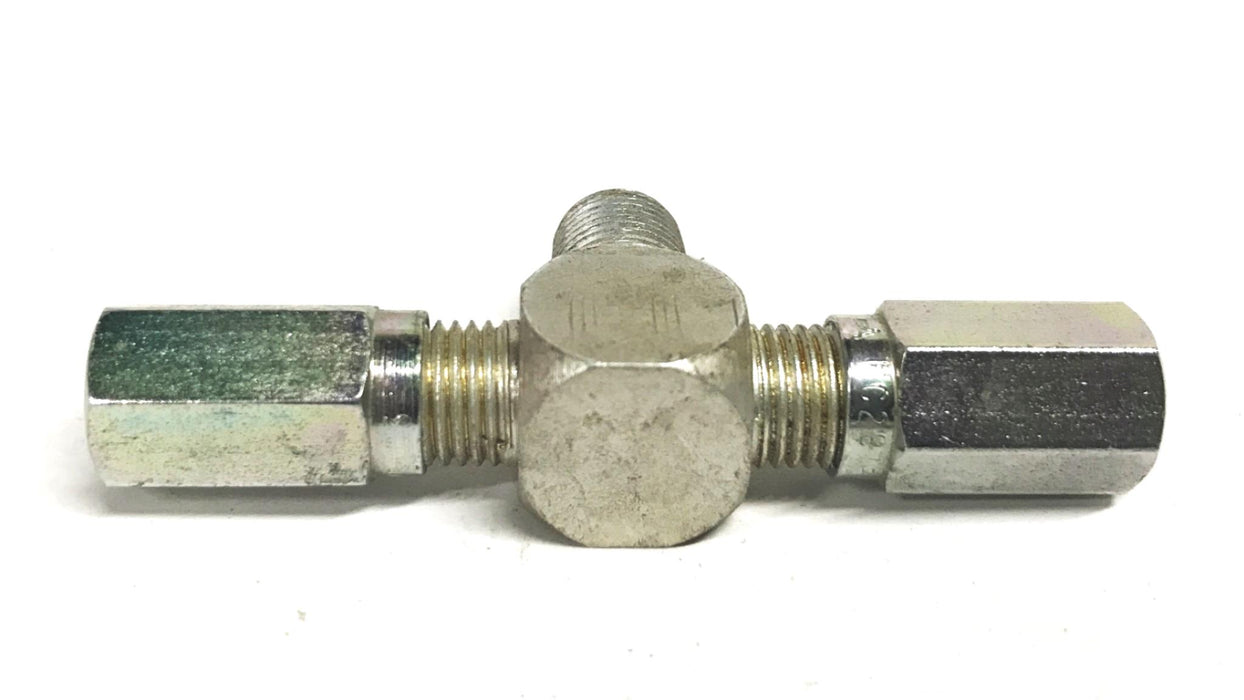 Eaton 3/8 inch x 5/16 inch Compression Fitting Tee FC2875-03 [Lot of 3] NOS