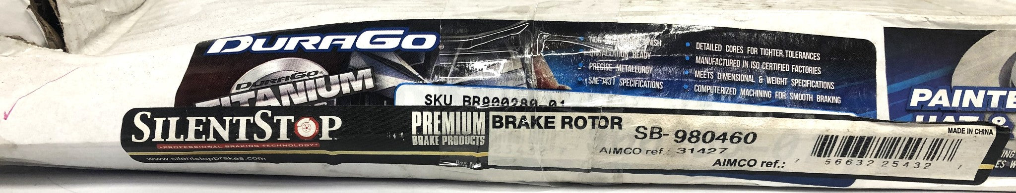 Silent Stop DuraGo Front Brake Disc Rotor SB-980460 NOS