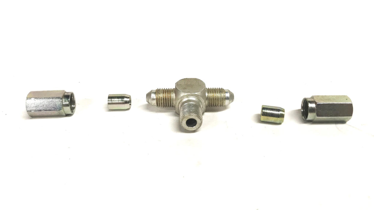 Eaton 3/8 inch x 5/16 inch Compression Fitting Tee FC2875-03 [Lot of 3] NOS