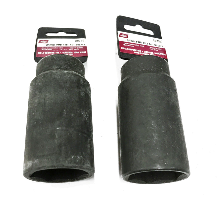 Lisle 34mm Axle Nut Socket 39750 [Lot of 2] NOS