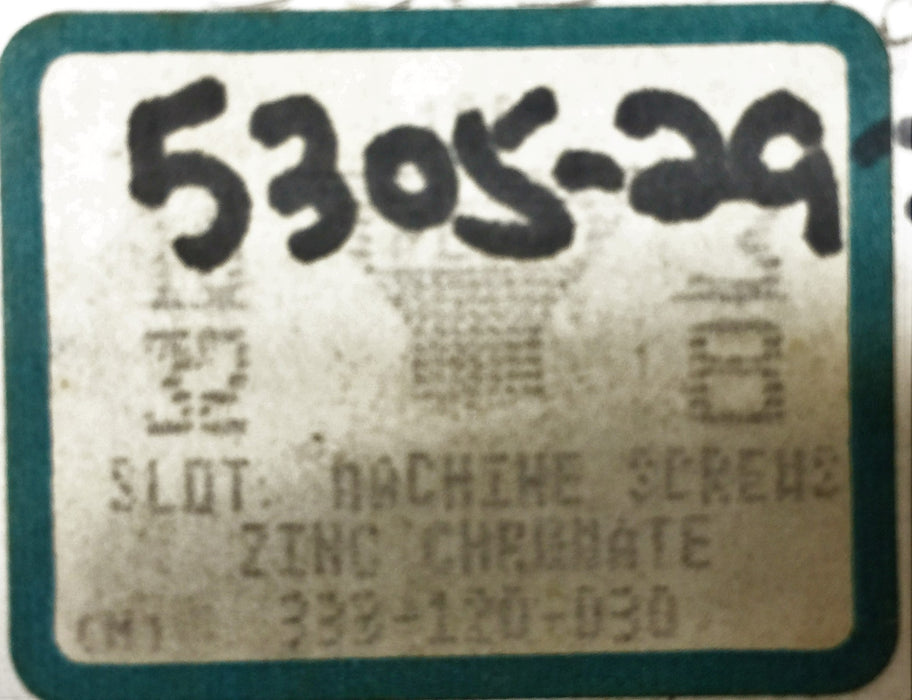Majestic Screw-Bolt 10/32 X 3/8" Slotted Machine Screw 5305-292 (200pcs) NOS