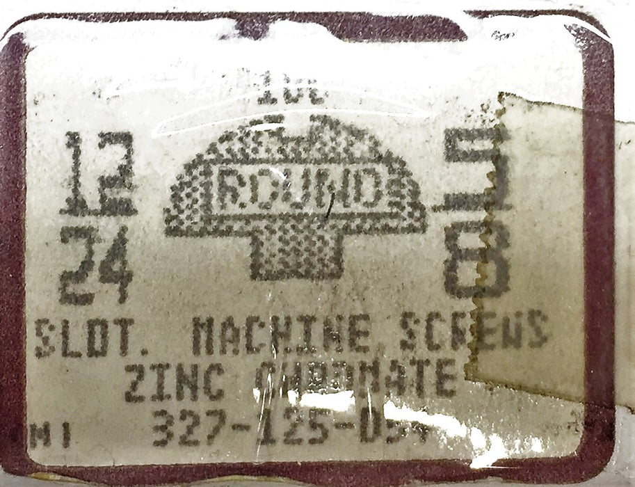 Majestic Screw-Bolt 12/24 X 5/8" Slotted Machine Screw 5305-315 (100pcs) NOS