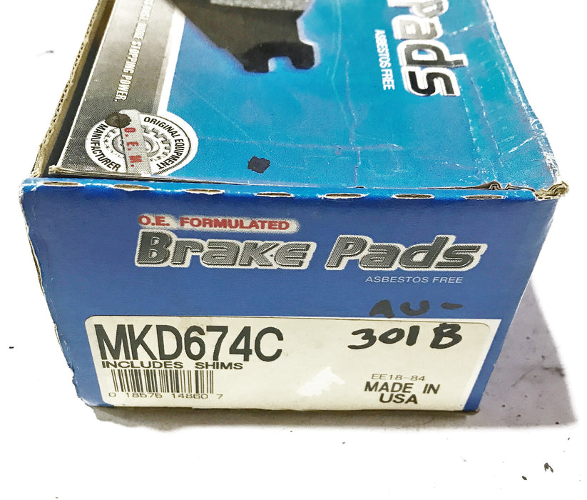 Bendix Brake Pad Set MKD674C NOS