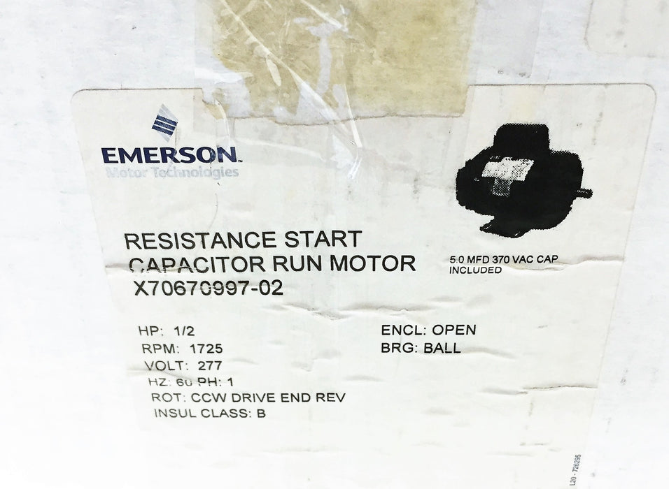 Trane Service First/Emerson General Purpose Motor MOT05703 (X70670997-02) NOS