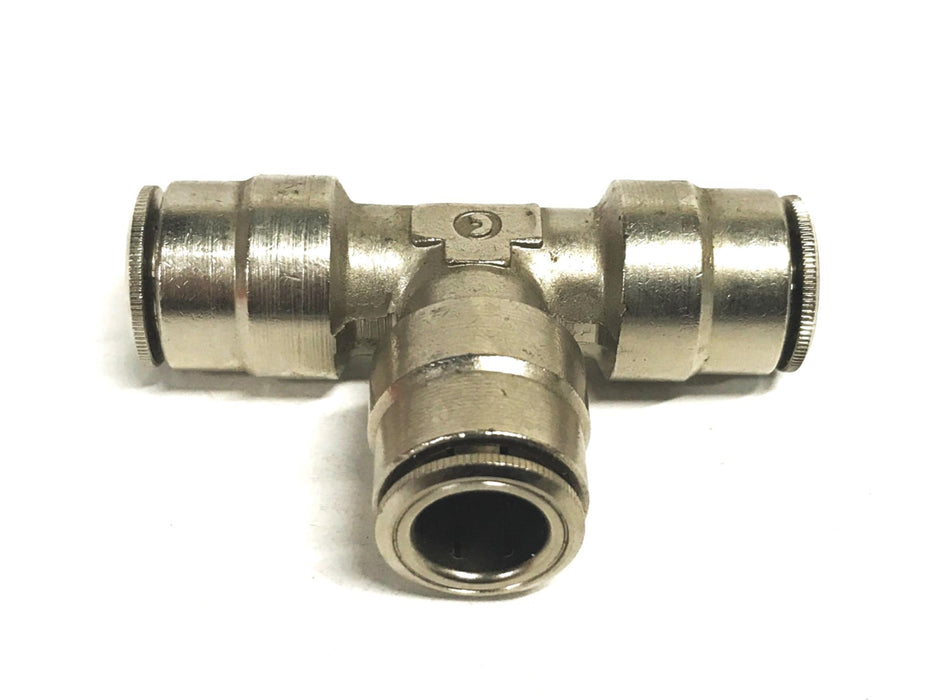 Unbranded 5/8 inch Stainless Steel Quick-Connect Union Tee Hose Fitting NOS